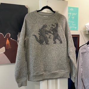 Godzilla vs King Kong Sherpa sweater